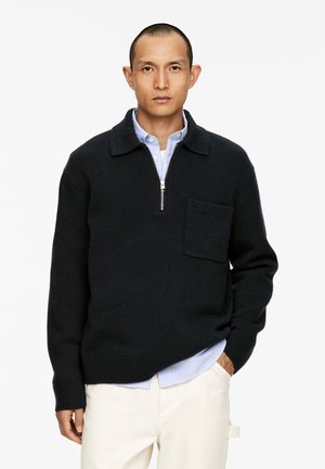 Strickpullover - black