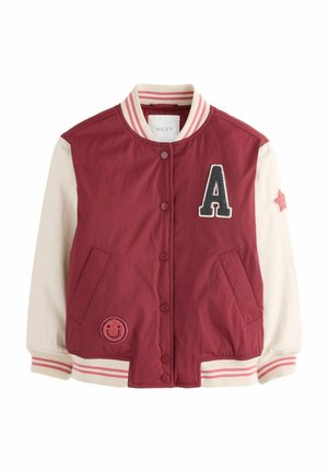 REGULAR FIT - SHOWER RESISTANT VARSITY  - Bomberjacka - burg white