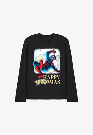 Marvel, SPIDERMAN HAPPY THWIPMAS CHRISTMAS WINDOW - Long sleeved top - black