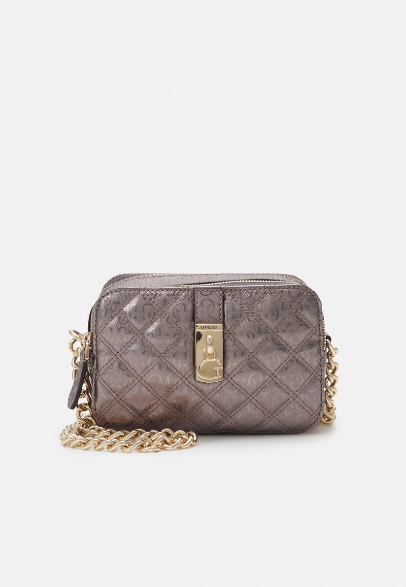 Guess NOELLE CROSSBODY CAMERA Across body bag pewter/dark grey