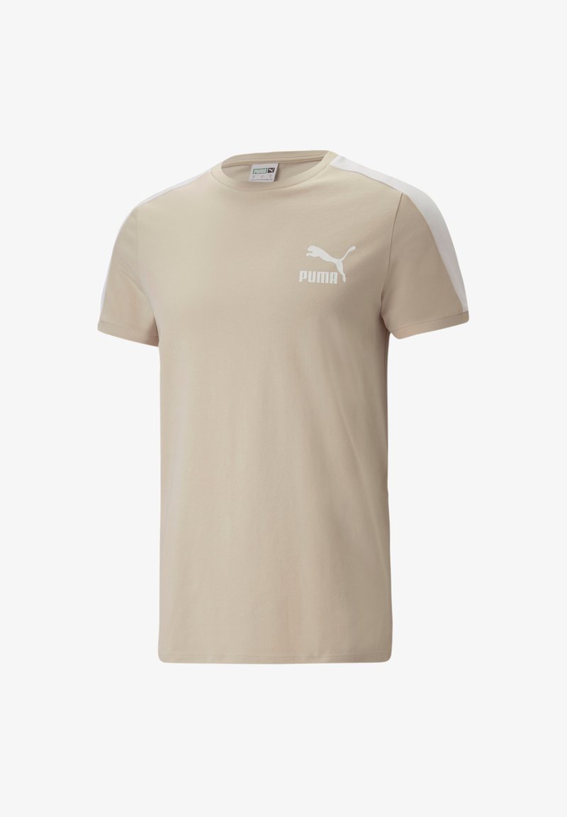 Puma LIFESTYLE ICONIC - Apdrukāts T-krekls - beige