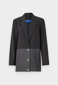 MIXED MATERIAL - Blazer - black