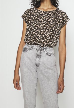 Blouse - mottled black