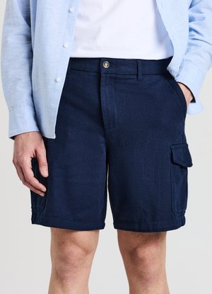 BERMUDA TASCONI - Shorts - blu navy