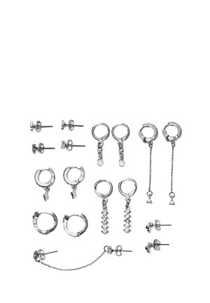 SET OF 9 CHERRY AND RHINESTONE - Orecchini - grey