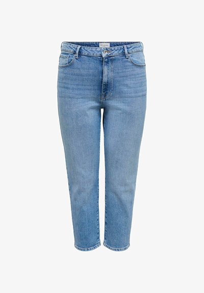 STRAIGHT-FIT HOHE TAILLE GERADE GESCHNITTEN - Jeans fuselé - medium blue denim