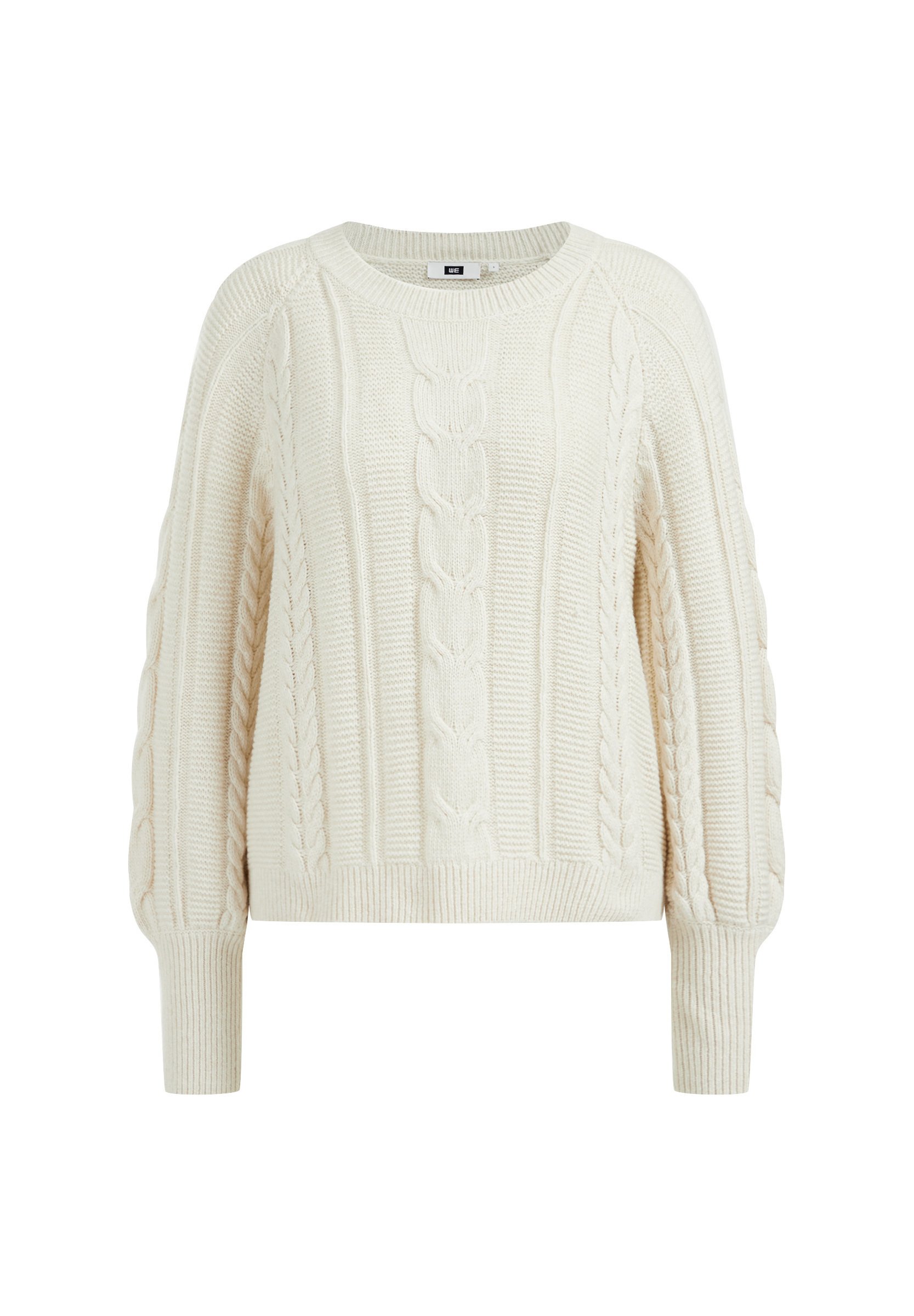 WE Fashion DAMES KABELGEBREIDE TRUI - Trui - off-white/crème - Zalando.nl