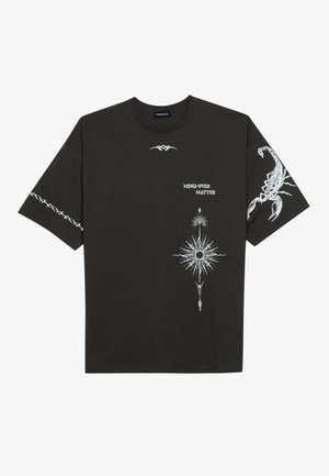 Even&Odd Print T-shirt - anthracite