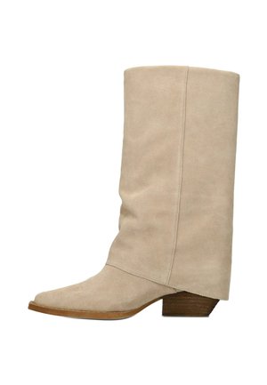MIT UMSCHLAG - Cowboy-/Bikerboot - beige