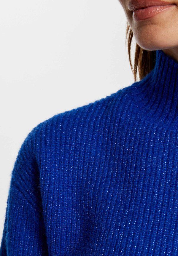 LONG-SLEEVED WITH BUTTONS - Jumper - bleu electrique4