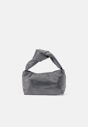 PCMINDY GLITTER BAG - Sac à main - black/silver-coloured
