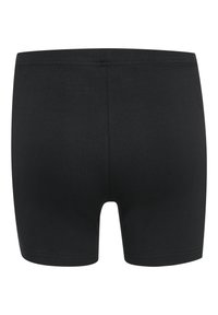 Svarta boxershorts i mjuk bomull, med en figurnära design och en sömlös midja utan synliga mönster eller detaljer.