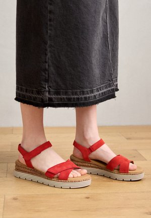 Sandaler med ankelstøtte - chili