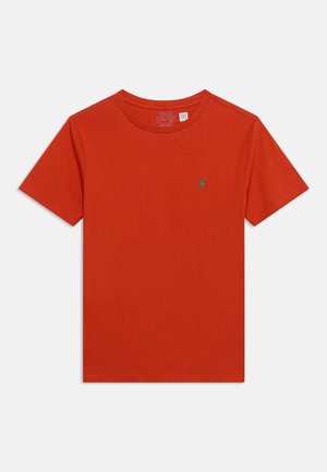 Polo Ralph Lauren, COTTON JERSEY CREWNECK TEE 7-14Y - Βασικό μπλουζάκι - varsity orange