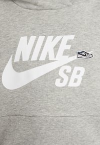 Nike SB ICON UNISEX - Džemperis ar kapuci - dk grey heather