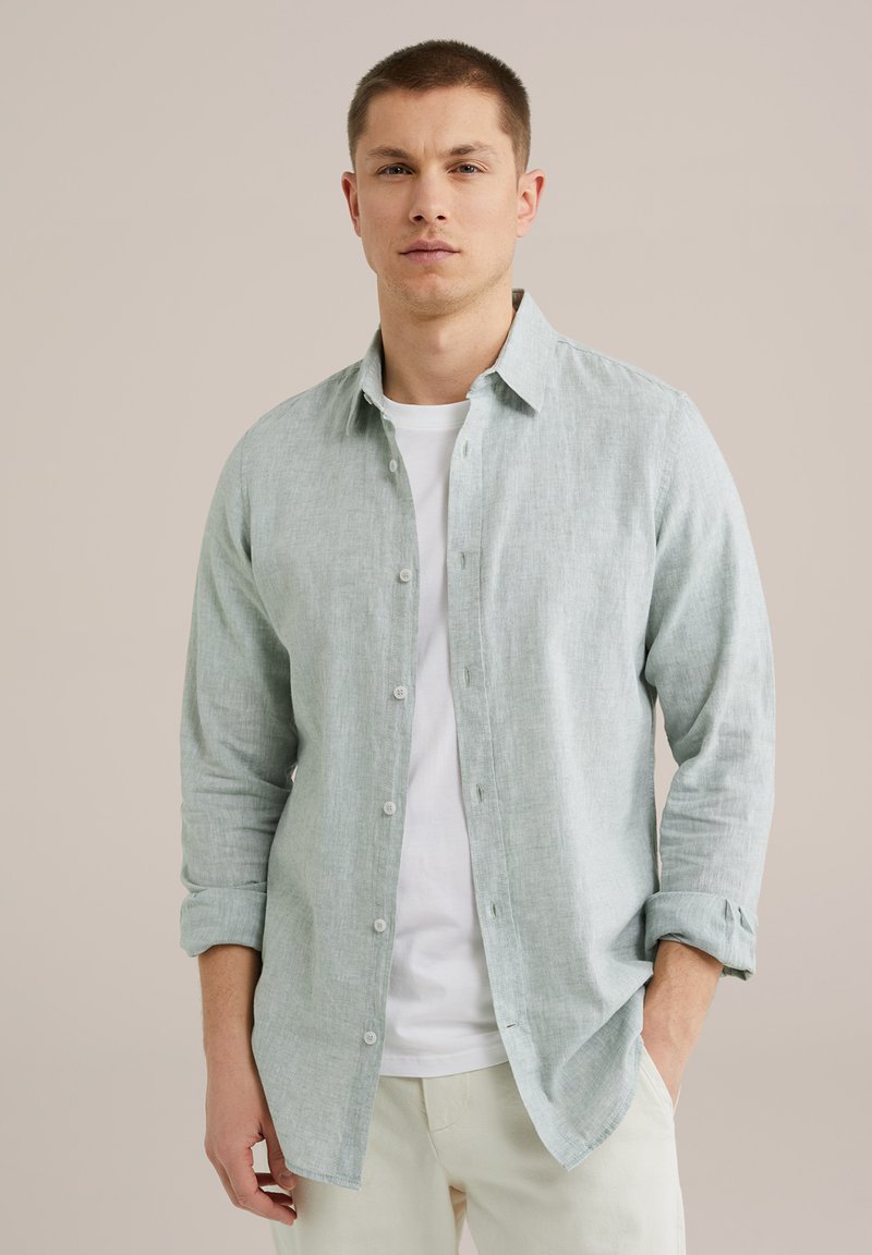 WE Fashion - THE LINEN - Pluus - light green, Suurenda