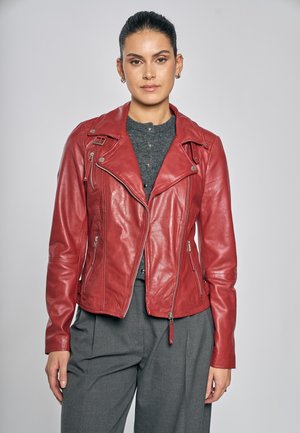 Veste en cuir - apple red