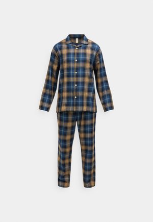 MENS 402 LONG CHECK - Pižama - navy