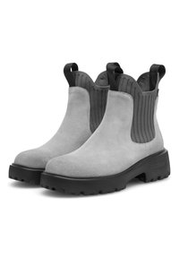 Woden Botines con plataforma - sea fog grey
