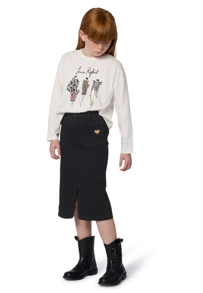 Sonia Rykiel MIDI VAN - Denim skirt - black