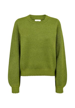 Nümph, NUBIR SOLID PULLOVER - Pullover - calla green