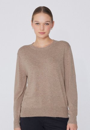 Svetr - hautfarben v natural almond blend