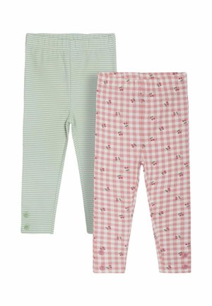 2 PACK - Tajice-hlače - pink cherry gingham