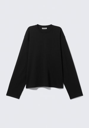 Weekday, BOXY - Pikkade varrukatega topp - black dark