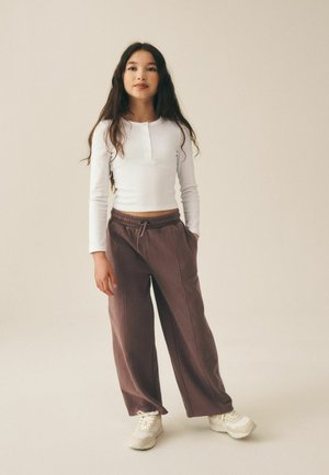 Next, REGULAR FIT - WIDE LEG JOGGERS . - Træningsbukser - new chocolate brown