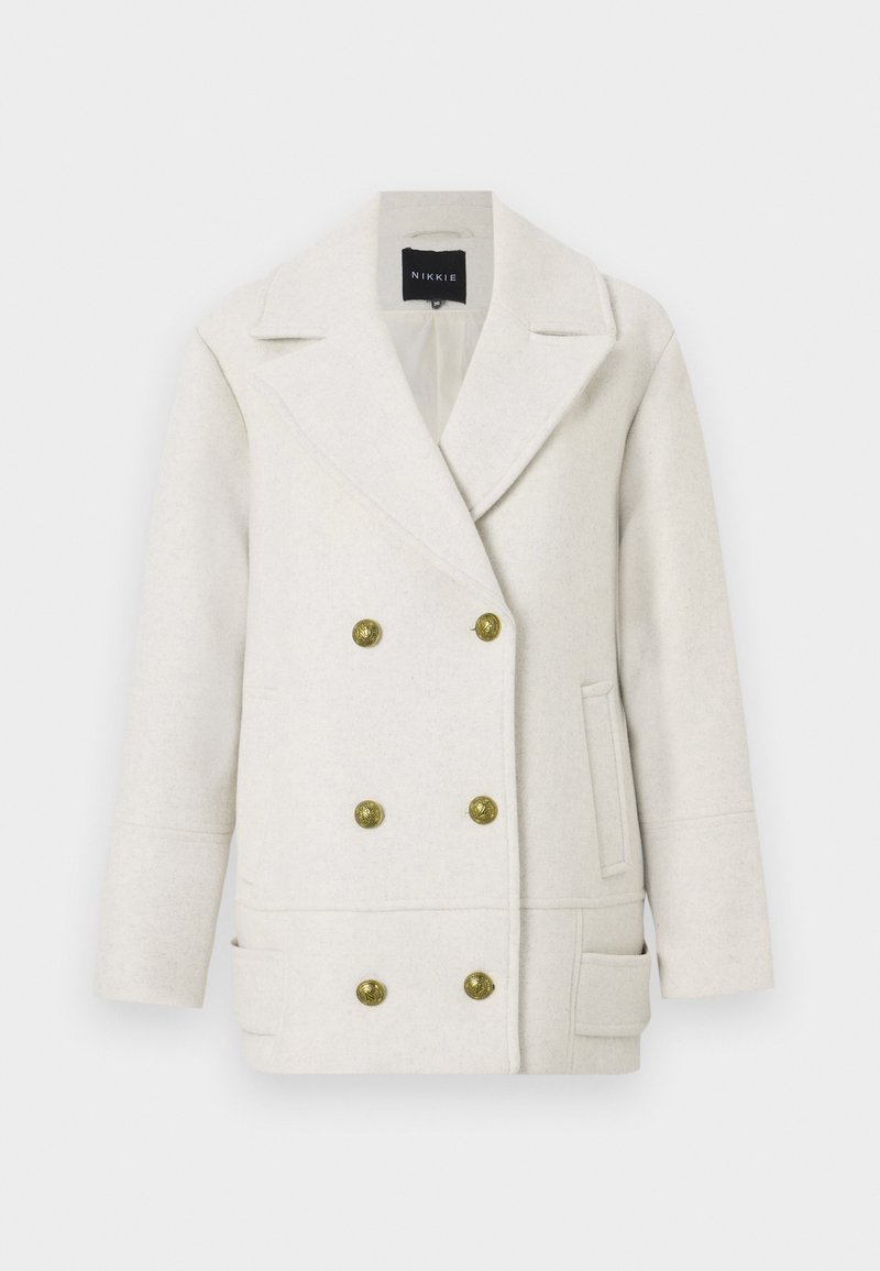 NIKKIE Halflange jas crème