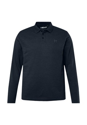 Ciemnoniebieska, długorękawowa koszulka polo wykonana z miękkiej mieszanki bawełny. Posiada trzy guziki przy dekolcie oraz subtelną logo na piersi. Klasyczny krój.
