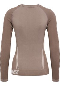 Hummel CHRISTEL SEAMLESS - Langærmet T-shirt - chateau gray driftwood melange