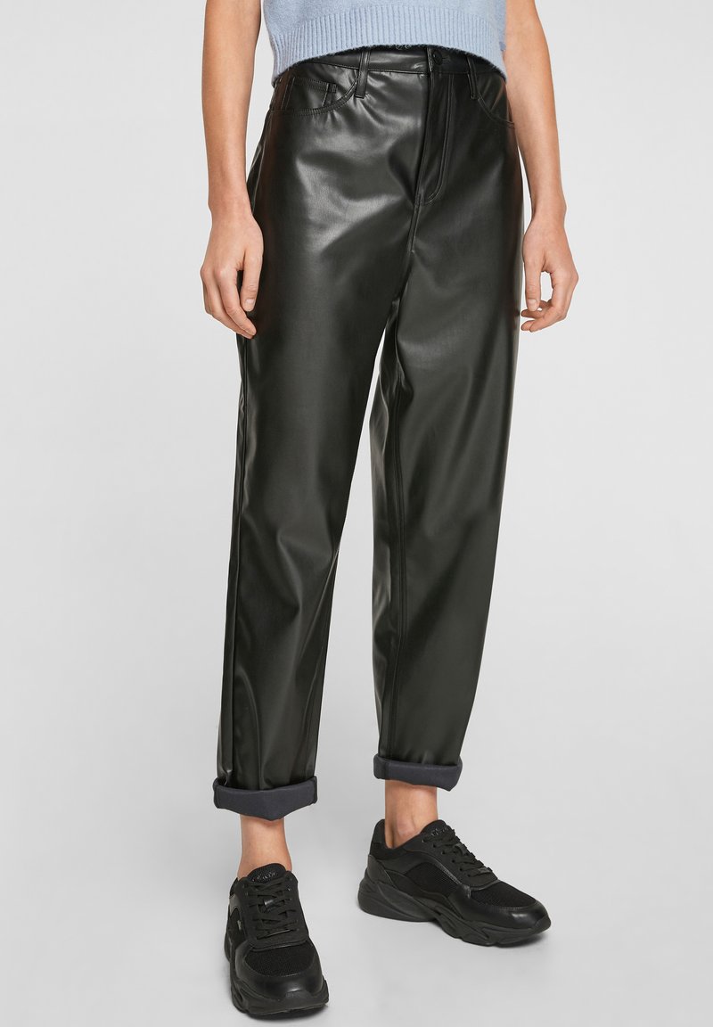 QS Spodnie skórzane