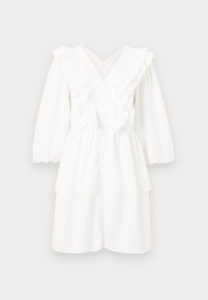YAS, YASRUNA RUFFLE DRESS - Vestido informal - star white