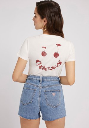 MIT RÜCKSEITIGEM - T-shirt con stampa - weiß