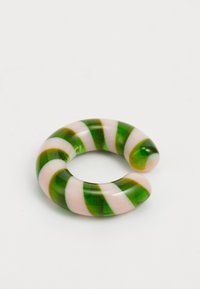 Fiorucci STRIPED EAR CUFF - Jedna náušnice - pink/dark green