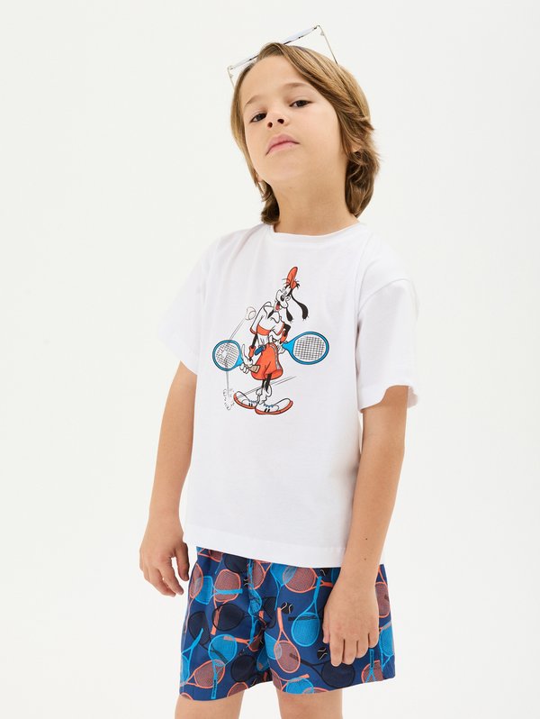 OVER CON STAMPA - T-Shirt print - bianco