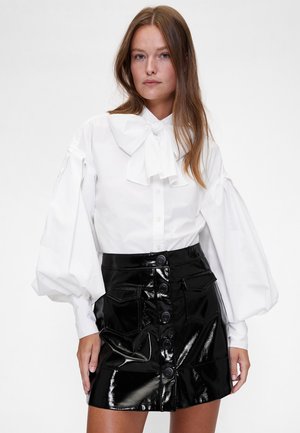 GAPSTUDIO POPLIN BOW SHIRT - Skjortebluser - optic white