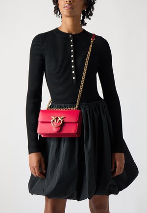 LOVE ONE MINI - Cross body bag - red-antique gold