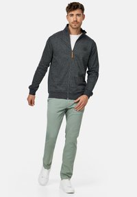 INDICODE JEANS YANIC - Felpa con zip - black
