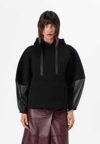 TWINSET KNITTED SWEATSHIRT - Hoodie - nero