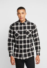 Urban Classics - CHECKED FLANELL SHIRT 6 - Camisa - black/white Imagen en miniatura 1