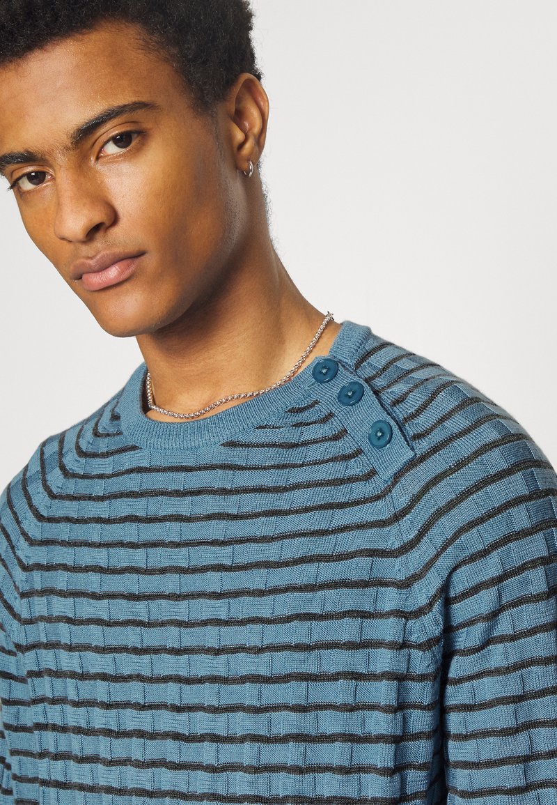 Emporio Armani SWEATER - Jumper - blu navy chiaro/dark blue - Zalando.de