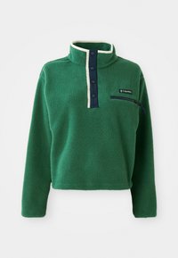 HELVETI CROPPED HALF SNAP  - Fleece jumper - rain forest/collegiate navy/dark stone