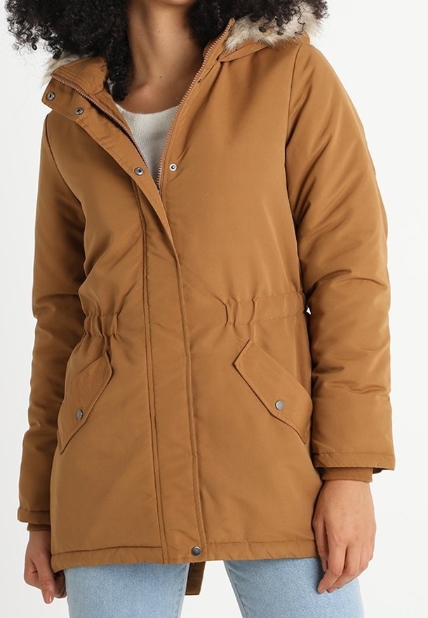 JDY Parkas - dark brown