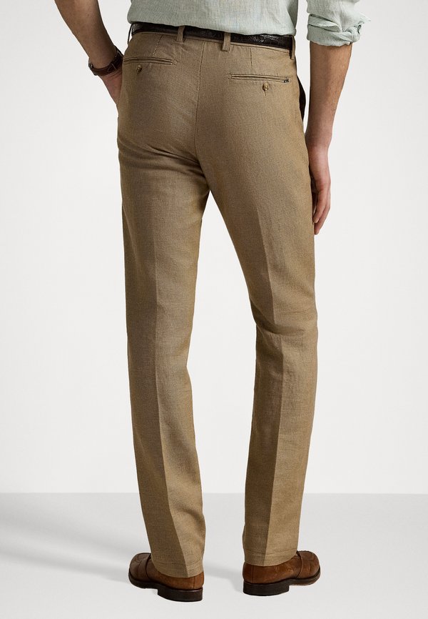 STRAIGHT FIT HOUNDSTOOTH TWILL TROUSER - Trousers - vintage khaki4