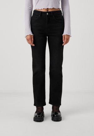 ONLEVERLY SWEET FLARED - Bootcut jeans - washed black