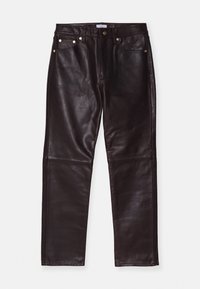 GAP X CULT GAIA LEATHER PANT - Kožne hlače - woodsy brown