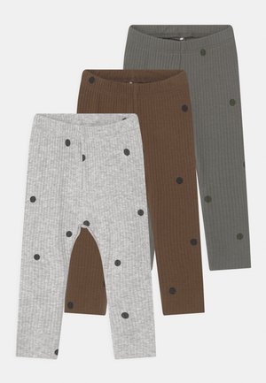 NBMDANIEN 3 PACK - Legging - castor gray/desert palm/grey