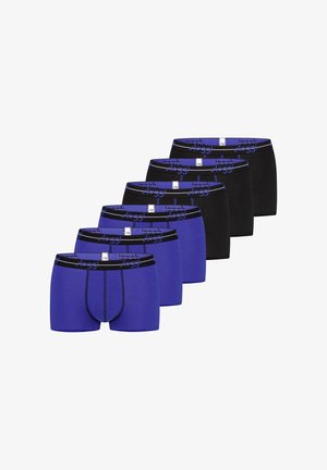 Confezione assortita di boxer con tre paia blu e tre paia neri. Realizzati in morbida miscela di cotone con fascia elastica in vita e dettagli con logo.
